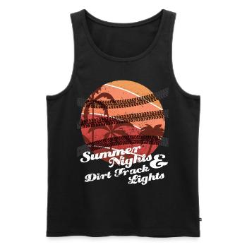 Sommernächte Dirt Track Lights Motocross Dirt Bike - Männer Premium Bio Tank Top - Schwarz - Vorne - Michal (187cm)