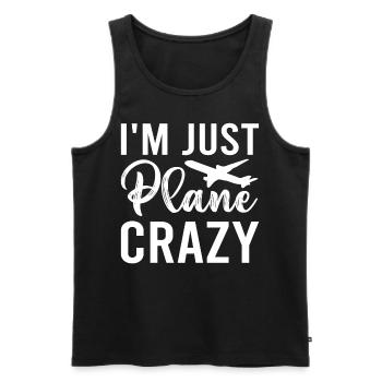 I'm Just Plane Crazy Model Kit Builders Aircraft - Männer Premium Bio Tank Top - Schwarz - Vorne - AI Model Male 178 light (178cm)