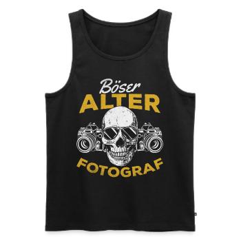 Fotografen Fotograf Kamera Fotografie Böser Alter - Männer Premium Bio Tank Top - Schwarz - Vorne - Michal (187cm)