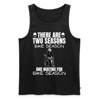 Motorcycle Lifestyle / Motorcycle / Motorcycles biker - Men's Premium Organic Tank Top - black - Front - Michal (187cm)