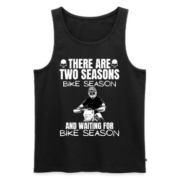 Motorcycle Lifestyle / Motorcycle / Motorcycles biker - Men's Premium Organic Tank Top - black - Front - Michal (187cm)