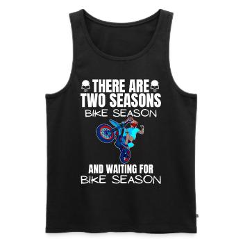 Motorcycle Lifestyle / Motorcycle / Motorcycles biker - Men's Premium Organic Tank Top - black - Front - Michal (187cm)