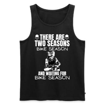 Motorcycle Lifestyle / Motorcycle / Motorcycles biker - Men's Premium Organic Tank Top - black - Front - Michal (187cm)