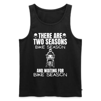 Motorcycle Lifestyle / Motorrad / Motorräder biker - Männer Premium Bio Tank Top - Schwarz - Vorne - Michal (187cm)