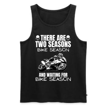 Motorcycle Lifestyle / Motorcycle / Motorcycles biker - Men's Premium Organic Tank Top - black - Front - Michal (187cm)