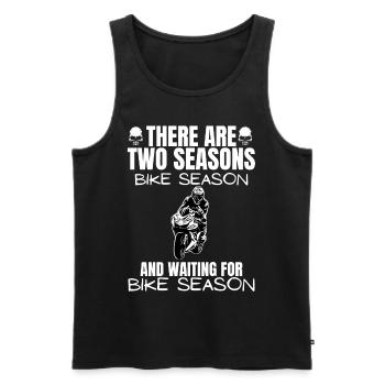 Motorcycle Lifestyle / Motorcycle / Motorcycles biker - Men's Premium Organic Tank Top - black - Front - Michal (187cm)