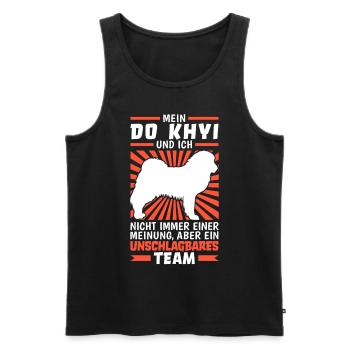 Do Khyi und ich sind unschlagbar Tibetmastiff - Männer Premium Bio Tank Top - Schwarz - Vorne - Michal (187cm)