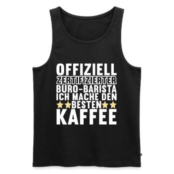Abschiedsgeschenk Jobwechsel Kollegen - Männer Premium Bio Tank Top - Schwarz - Vorne - AI Model Male 178 light (178cm)