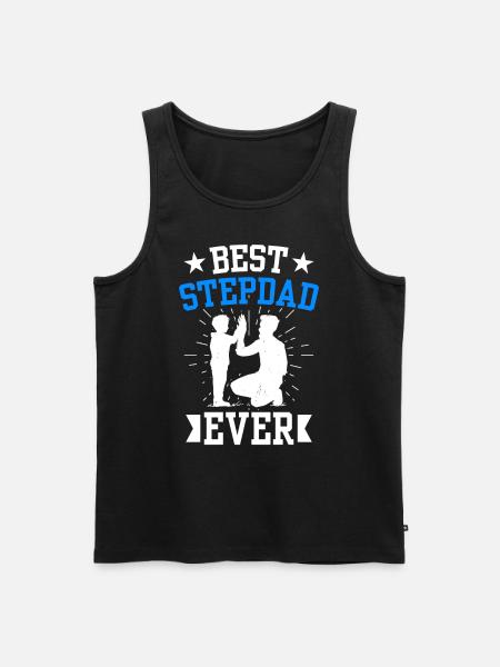 Best Stepfather Ever Stepdad Stepdad - Men's Premium Organic Tank Top - black