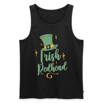 Irischer Rotschopf Gälisch Irisch Ire Irland - Männer Premium Bio Tank Top - Schwarz - Vorne - AI Model Male 178 light (178cm)