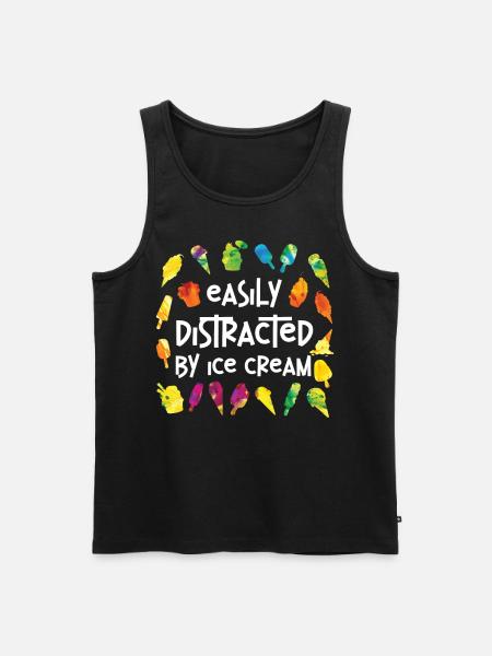 Ice Cream Cone Popsicle Easily - Men's Premium Organic Tank Top - black