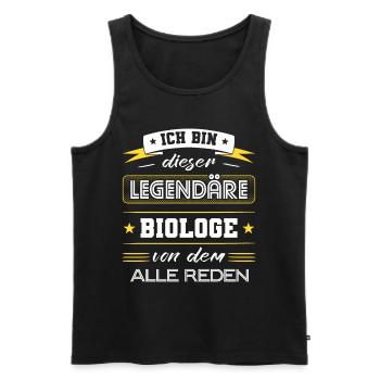 Ich Bin Dieser Legendäre Biologe Geschenk - Männer Premium Bio Tank Top - Schwarz - Vorne - Michal (187cm)