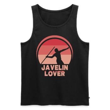 Javelin Throwing Lovers Javelin Thrower Javelin Throw - Men's Premium Organic Tank Top - black - Front - AI Model Male 178 light (178cm)