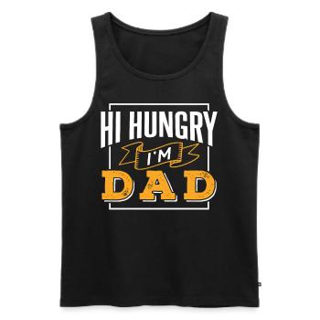 Hallo Hungrig Ich Bin Papa Vater Tag Vater Papi - Männer Premium Bio Tank Top - Schwarz - Vorne - Michal (187cm)