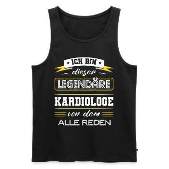 Ich Bin Dieser Legendäre Kardiologe Geschenk - Männer Premium Bio Tank Top - Schwarz - Vorne - Michal (187cm)