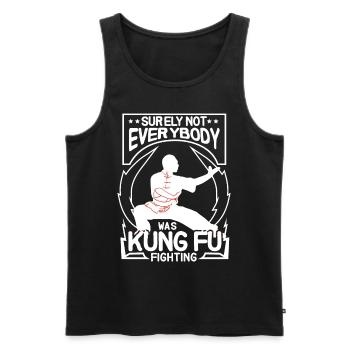 Not Everybody Was Doing Kung Fu - Men's Premium Organic Tank Top - black - Front - Michal (187cm)