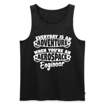 Everyday Adventure As Aerospace Engineer - Men's Premium Organic Tank Top - black - Front - Michal (187cm)