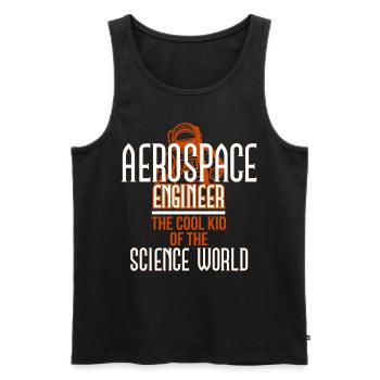 Aerospace Engineer Cool Science World - Men's Premium Organic Tank Top - black - Front - Michal (187cm)