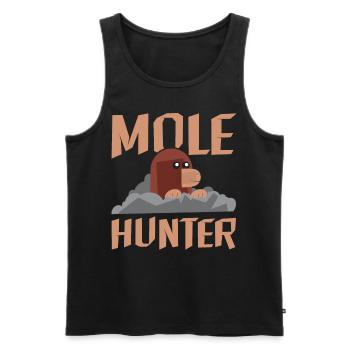 Mole Hunter Animal Hunter Wild Animal Mole - Men's Premium Organic Tank Top - black - Front - AI Model Male 178 light (178cm)