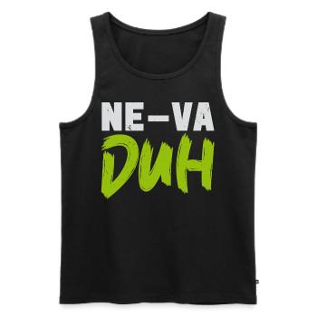 Neva -Duh Nevada USA Amerika Nevadan Carson City - Männer Premium Bio Tank Top - Schwarz - Vorne - Michal (187cm)
