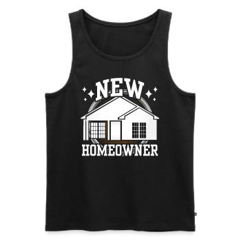 Neuer Hauseigentümer Hausherr Hausbesitzer Haus - Männer Premium Bio Tank Top - Schwarz - Vorne - Michal (187cm)