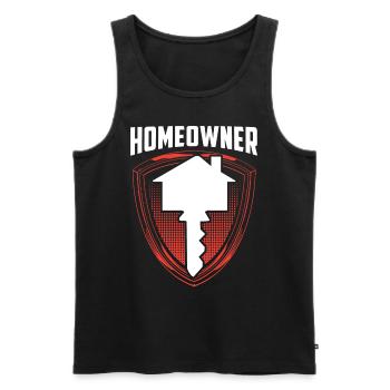 Hauseigentümer Hausbesitzer Haus Hausherr - Männer Premium Bio Tank Top - Schwarz - Vorne - Michal (187cm)