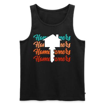 Hauseigentümer Hausherr Hausbesitzer Haus - Männer Premium Bio Tank Top - Schwarz - Vorne - Michal (187cm)