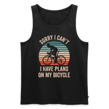 Ne puis-je pas avoir des plans sur mon passe-temps à vélo - Débardeur bio Premium Homme - noir - Devant - Michal (187cm)
