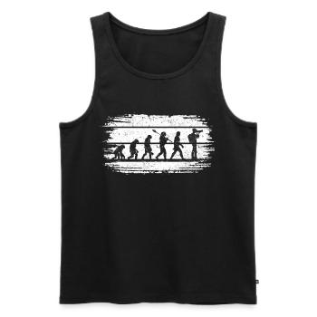Photo Camera Photographer Evolution Photography - Men's Premium Organic Tank Top - black - Front - AI Model Male 178 light (178cm)