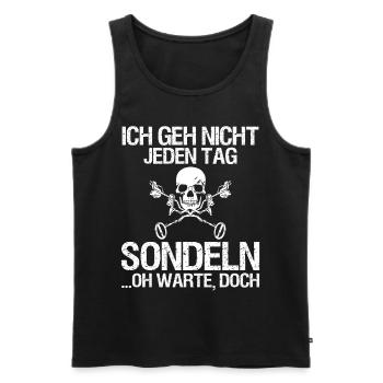 Sondeln Ausflug Sondengänger Geschenkidee - Männer Premium Bio Tank Top - Schwarz - Vorne - Michal (187cm)