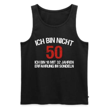 Sondeln Ausflug Sondengänger 50. Geburtstag - Männer Premium Bio Tank Top - Schwarz - Vorne - Michal (187cm)