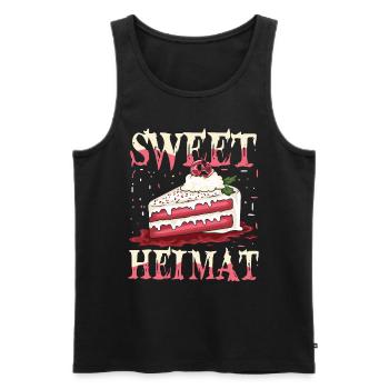 Sweet Heimat für Kuchen Torten Liebhaber - Männer Premium Bio Tank Top - Schwarz - Vorne - Michal (187cm)