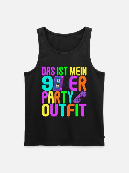 90s Party 90s - Men's Premium Organic Tank Top - black