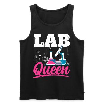 Laboratory Queen Biologist Science Teacher Biolog - Men's Premium Organic Tank Top - black - Front - Michal (187cm)