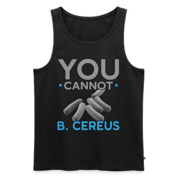 You can't B. Cereus Biologist Science Bio - Men's Premium Organic Tank Top - black - Front - Michal (187cm)