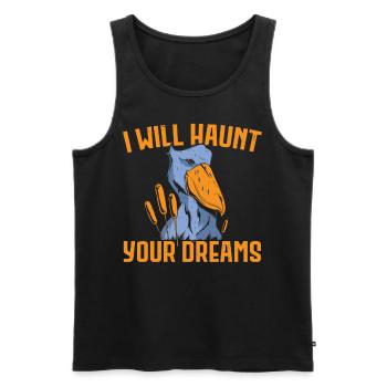 Ich werde deine Träume heimsuchen Schuhschnabel St - Männer Premium Bio Tank Top - Schwarz - Vorne - Michal (187cm)