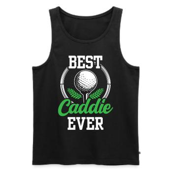 Best Caddie Ever Golfer Golf golf - Men's Premium Organic Tank Top - black - Front - AI Model Male 178 light (178cm)