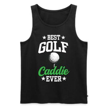 Best Golf Caddie Ever Golfer Golfer Golfing - Men's Premium Organic Tank Top - black - Front - AI Model Male 178 light (178cm)
