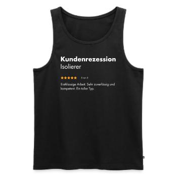Isolierer I Isolierfacharbeiter oder - Männer Premium Bio Tank Top - Schwarz - Vorne - Michal (187cm)