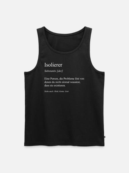Isolierer I Isolierfacharbeiter oder - Männer Premium Bio Tank Top - Schwarz