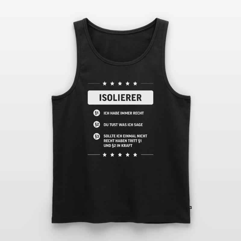Isolierer I Isolierfacharbeiter oder Männer Premium Bio Tank Top