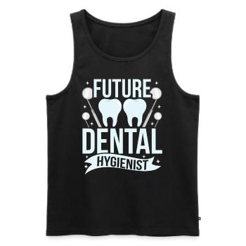 Future Dental Hygienist Dental Hygiene Team - Men's Premium Organic Tank Top - black - Front - Michal (187cm)