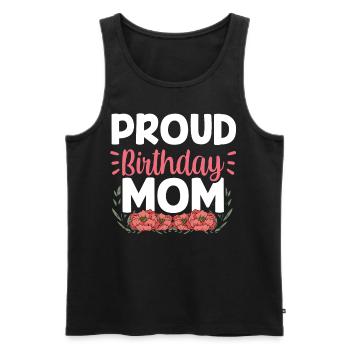 Fier anniversaire Maman MamanMon anniversaire Mère - Débardeur bio Premium Homme - noir - Devant - Michal (187cm)