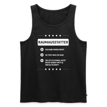 Raumausstatter I Handwerker Gestaltung Motiv für - Männer Premium Bio Tank Top - Schwarz - Vorne - Michal (187cm)