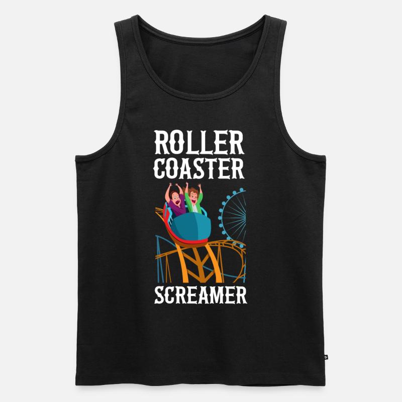 Roller Coaster Roller Coaster - Men's Premium Organic Tank Top - black