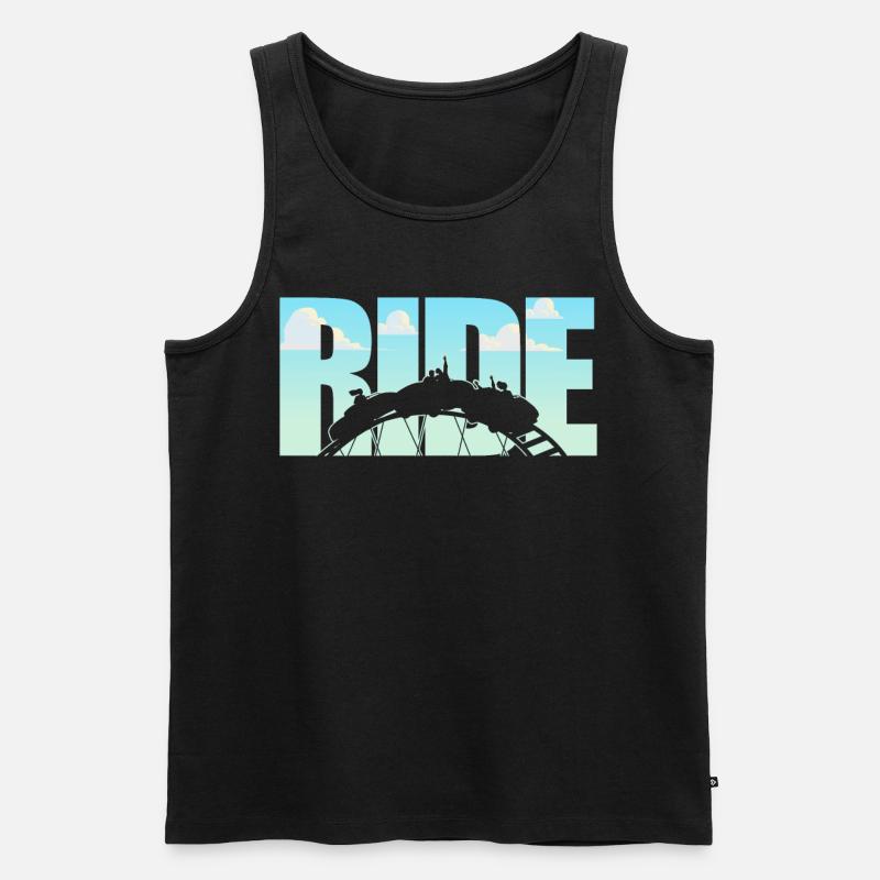 Roller Coaster Ride - Männer Premium Bio Tank Top - Schwarz