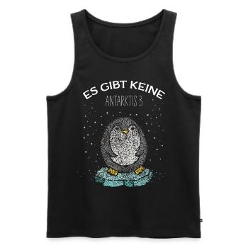 Pinguin Pinguine Klimawandel Globale Erwärmung - Männer Premium Bio Tank Top - Schwarz - Vorne - Michal (187cm)