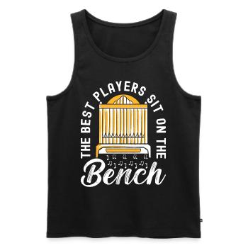 Orgel Organist Orgelspieler - Männer Premium Bio Tank Top - Schwarz - Vorne - Michal (187cm)