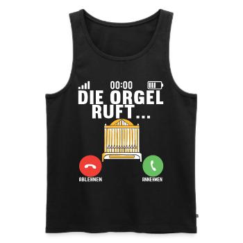 Orgel Organist Orgelspieler - Männer Premium Bio Tank Top - Schwarz - Vorne - Michal (187cm)