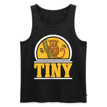 Tarsier Liebhaber Wildtier Tier Tarsier Flüsterer - Männer Premium Bio Tank Top - Schwarz - Vorne - Michal (187cm)